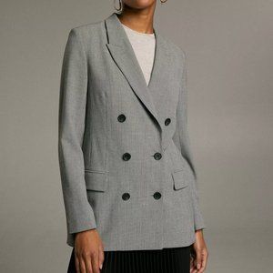 Aritzia Babaton Samuel Check Double Breasted Blazer
